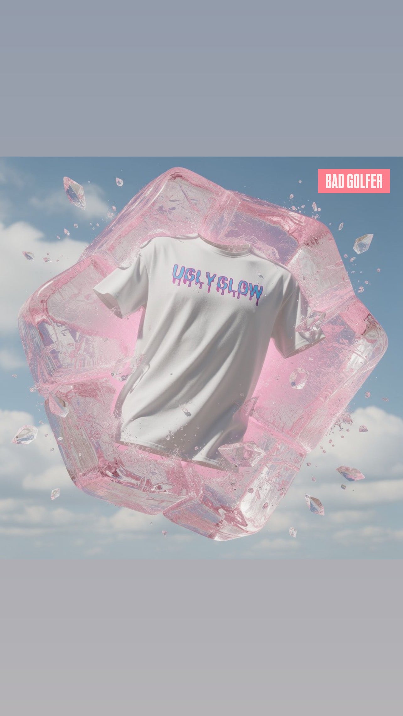 UGLYGLOW White Logo Tee